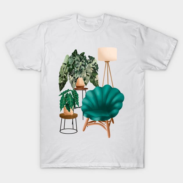 Plant room T-Shirt by Gush Art Studio 1